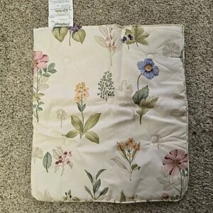 Longaberger Larger‎ Chair Pad Grand Botanical Fields Reversible 22x19 Sample NEW